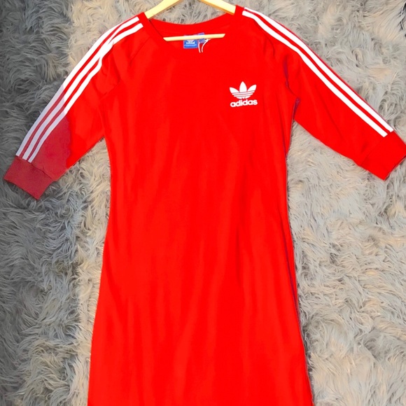 adidas midi bodycon dress
